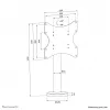 Neomounts poldiga kinnitatav TV lauahoidja DS42-430BL12 max 50kg 23-43 tolli