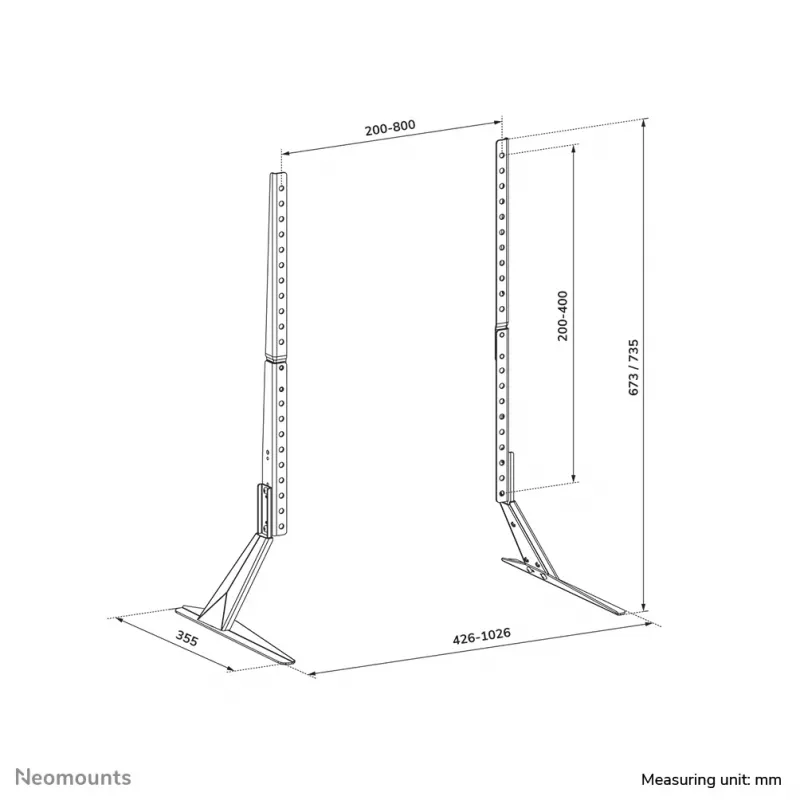 Neomounts DS45-430BL19 TV-alus 23-75 tolli