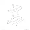 Neomounts ABL-875 rattaluku komplekt kärudele (2 tk)