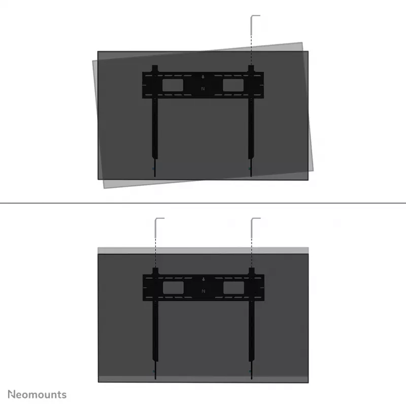 Neomounts tugev televiisoriseinakinnitus 125 kg 43-98 tolli VESA 100x100-800x600