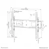 Neomounts tugev televiisoriseinakinnitus 125 kg 43-98 tolli VESA 100x100-800x600