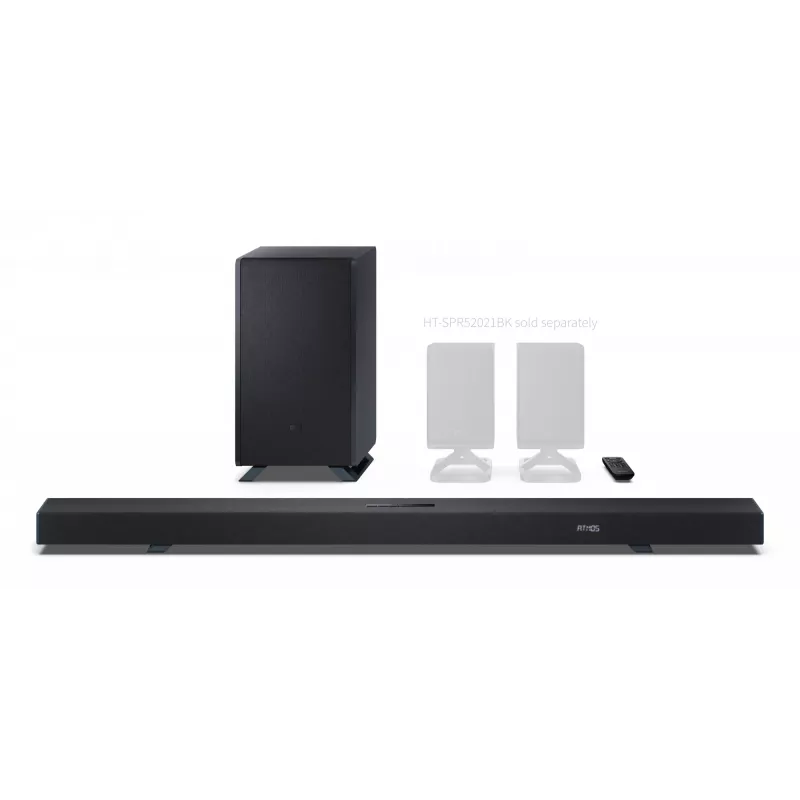 Sharp HT-SBW55121(BK) soundbar kõlar Must 5.1.2 kanalit 212 W