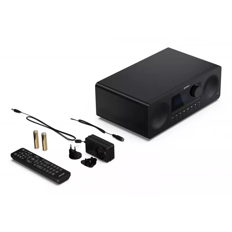 Koduhelimikrosüsteem Sharp XL-B720D 30 W, kaheteeline kõlar, DAB/DAB+/FM, optiline plaadimängija, must