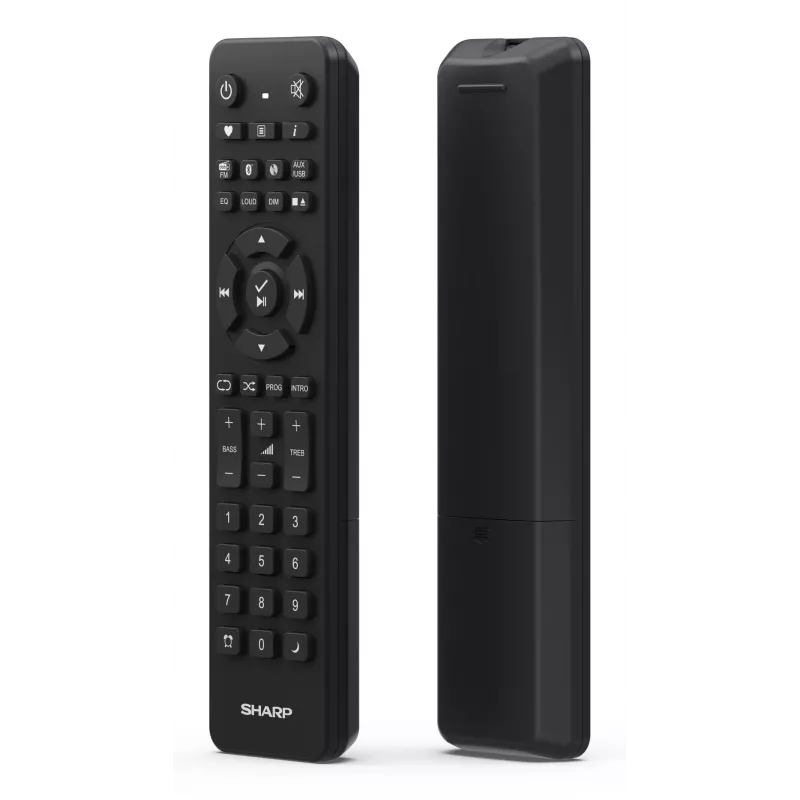 Koduhelimikrosüsteem Sharp XL-B720D 30 W, kaheteeline kõlar, DAB/DAB+/FM, optiline plaadimängija, must