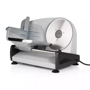 Elektriline viilutaja Tristar EM-2099 — 150 W, maksimaalne viil 1,5 cm, kompaktne 270×435×285 mm, must/hõbedane