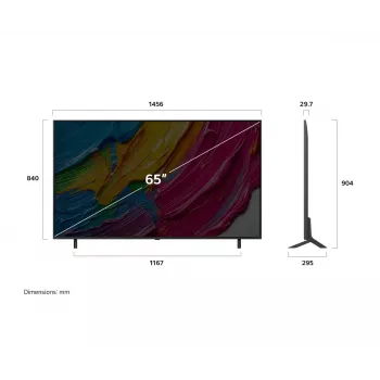 LG QNED 65QNED80A3A teleri 165,1 cm (65 tolli) 4K Ultra HD Smart TV Wi-Fi must