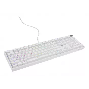 Mehaaniline klaviatuur GENESIS THOR 404, täissuuruses USB, QWERTY inglise keel, RGB-taustvalgustus, valge