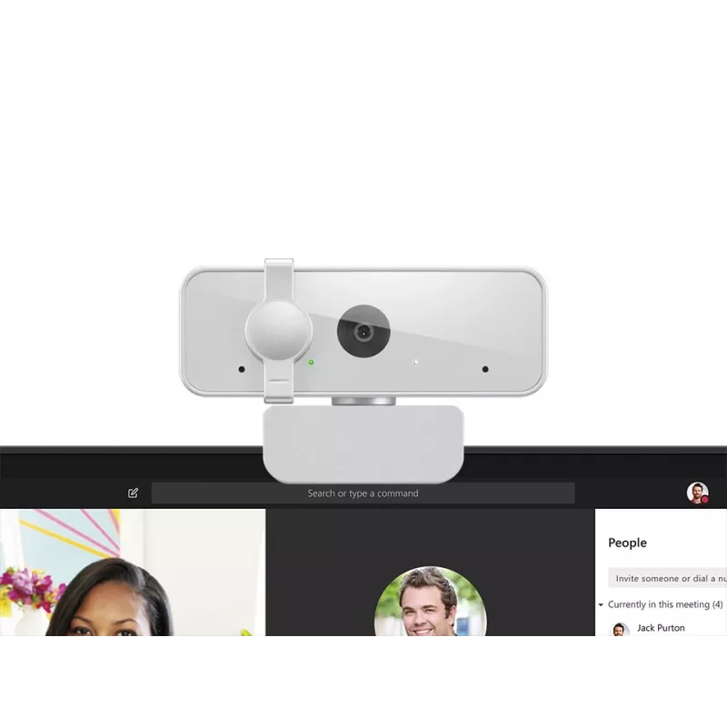 Veebikaamera Lenovo 310 Full HD 1920x1080 30fps USB 2.0 valge, klamberkinnitus