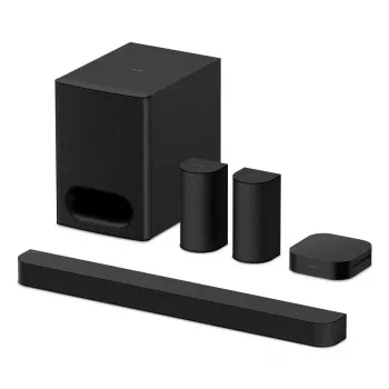 5.1-kanaliga heliriba süsteem Sony HT-S60 Must, 1000 W, Dolby Atmos ja DTS:X tugi, Bluetooth