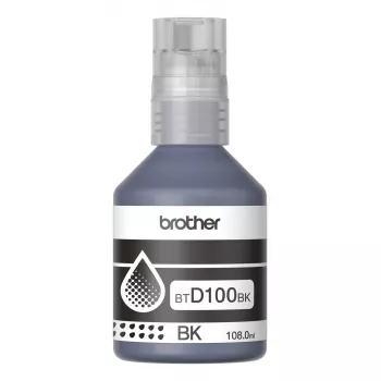 Tindikassett Brother BTD100BK originaal — must, 108 ml, 7500 lehekülge, 56×123×55,5 mm