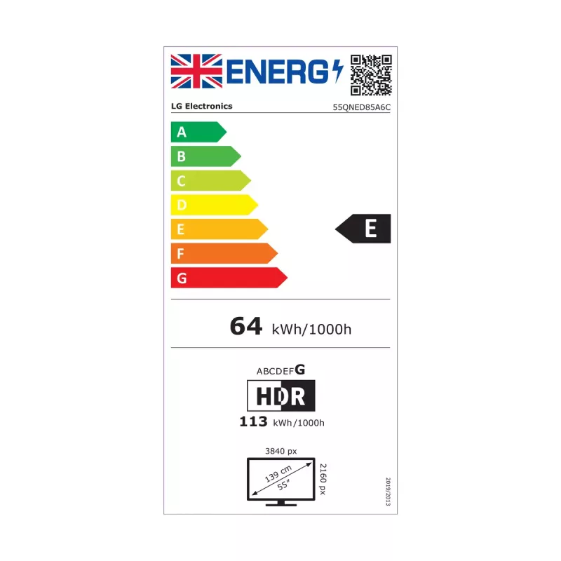 TV LG 55QNED85A3C 55 tolli 4K QNED evo nutiteler, WebOS, Motion Pro, Wi‑Fi, Ethernet, DVB-T/T2, must