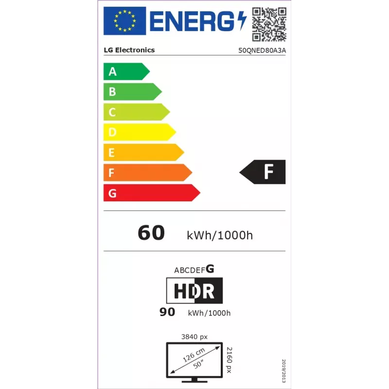 LG QNED 50QNED80A3A TV 127 cm (50 tolli) 4K Ultra HD Smart TV Wi-Fi Must