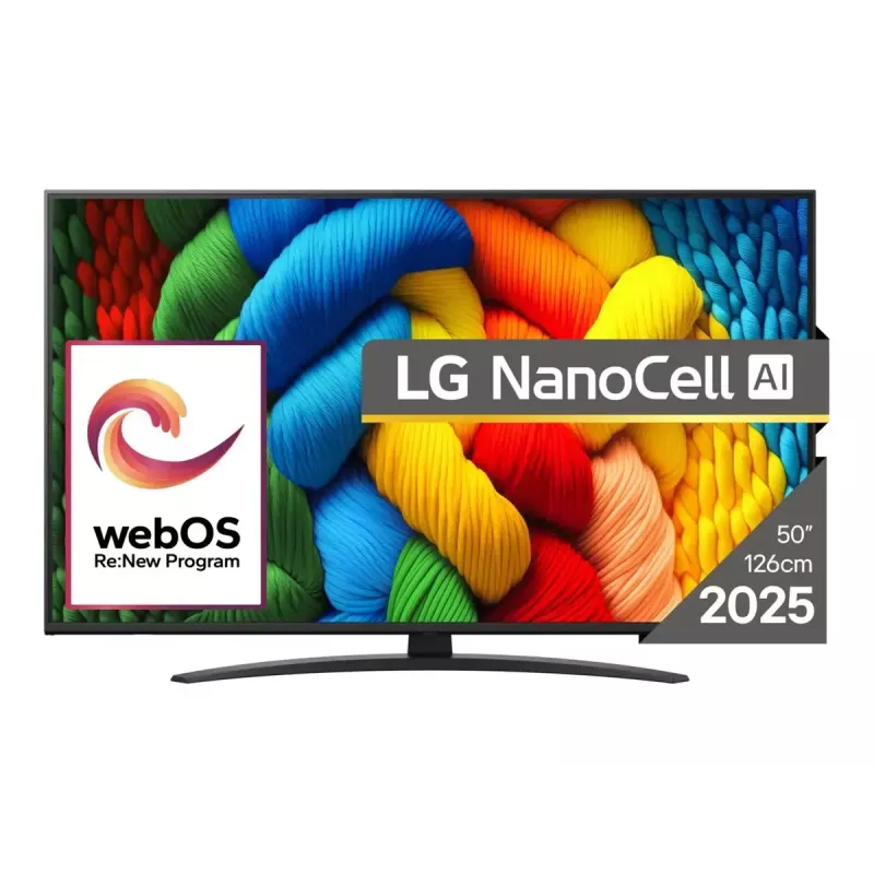 LG NanoCell AI 50NANO81A3A teler 127 cm (50 tolli) 4K Ultra HD Smart TV Wi-Fi must