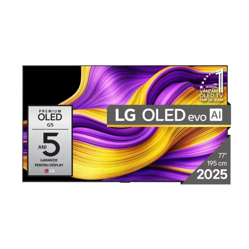 LG OLED evo AI OLED77G51LW teler 195,6 cm (77 tolli) 4K Ultra HD Smart TV Wi-Fi must