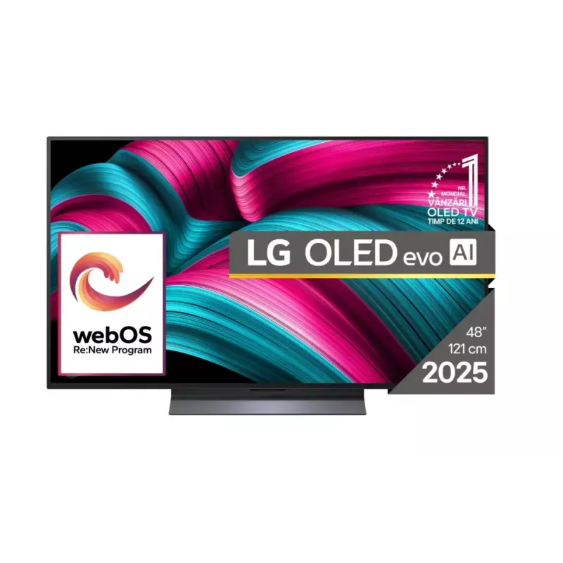 LG OLED evo AI OLED48C51LA TV 121,9 cm (48-tolline) 4K Ultra HD nutiteler Wi-Fi Must