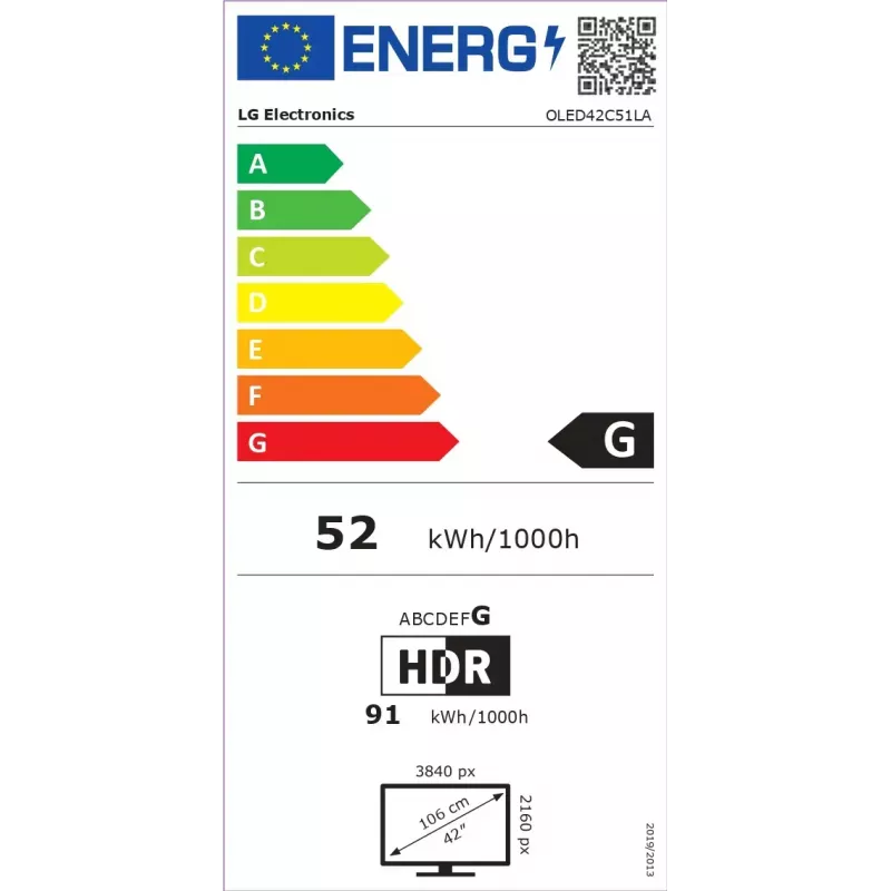 LG OLED evo AI OLED42C51LA TV 106.7 cm (42 tolli) 4K Ultra HD nutiteler Wi-Fi must
