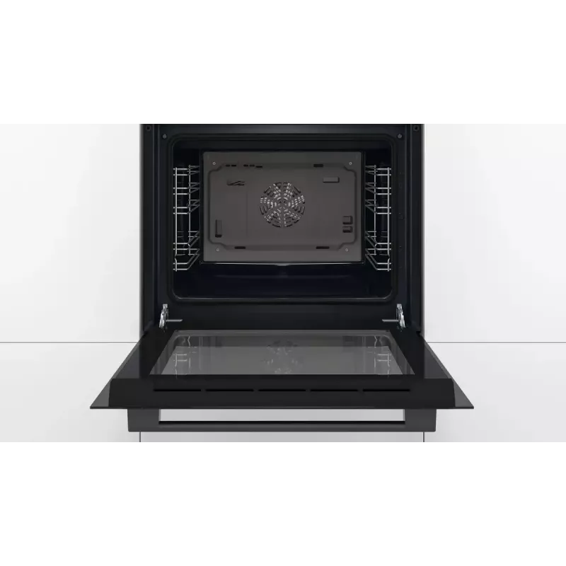 Sisseehitatud elektriahi Bosch HBF133BA1 — 66 L, A energiaklass, konvektsioon, grill, puute- ja pöördjuhtimine, must
