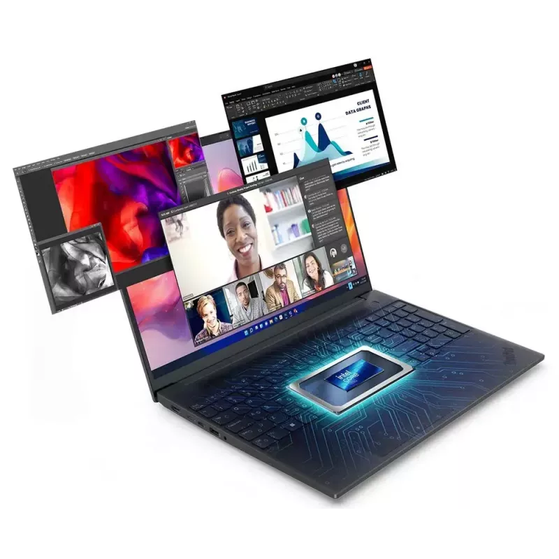 Sülearvuti Lenovo ThinkPad E16 Gen 3 (Intel) — 16 tolli WUXGA, Intel Core Ultra 5 225U, 16 GB DDR5, 512 GB SSD, Windows 11 Pro, Must