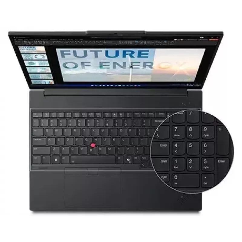 Sülearvuti Lenovo ThinkPad E16 Gen 3 (Intel) — 16 tolli WUXGA, Intel Core Ultra 5 225U, 16 GB DDR5, 512 GB SSD, Windows 11 Pro, Must