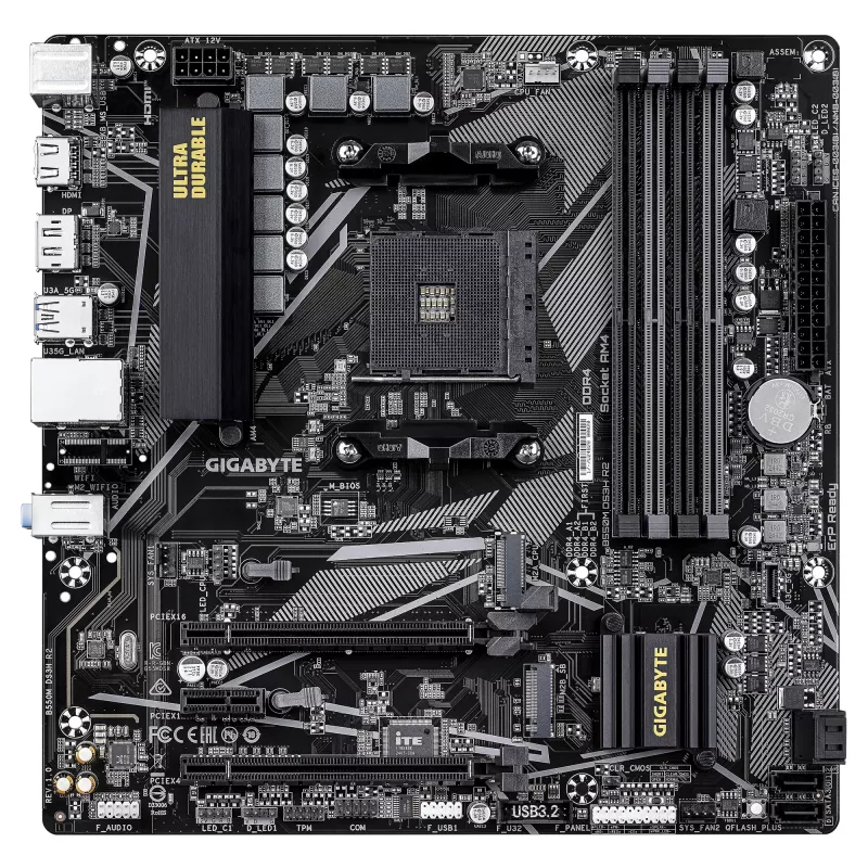Emaplaat GIGABYTE B550M DS3H R2, B550, Socket AM4, Micro ATX
