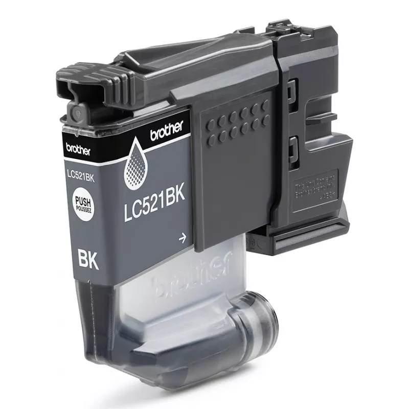Brother LC521BK originaal tindikassett - must