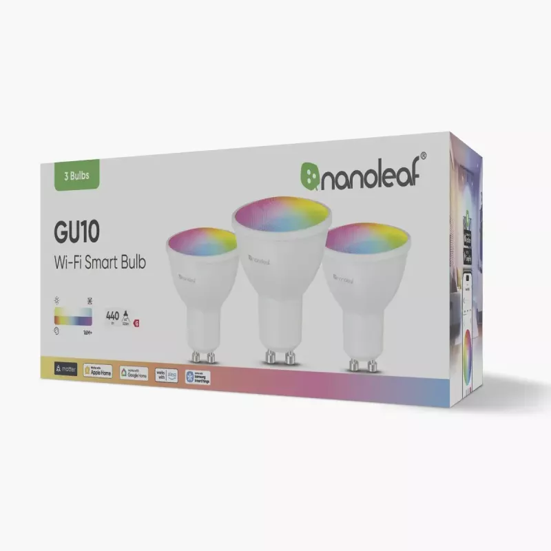 Nutipirn Nanoleaf N7502B02-3GU10 RGBCW Wi‑Fi 3 tk komplekt GU10