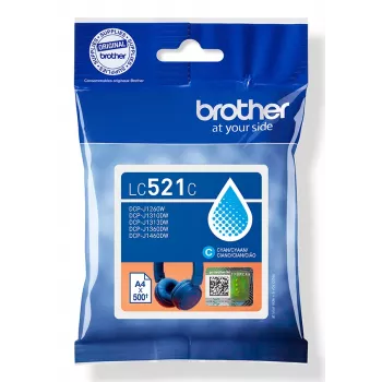 Brother LC521C originaal tindikassett - tsüaan