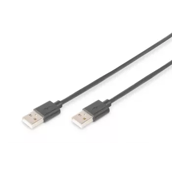 DIGITUS USB 2.0 ühenduskaabel tüüp A m/m 1,8 m USB 2.0 ühilduv must