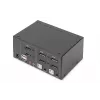 DIGITUS 2-pordine DisplayPort DualView 60 Hz 4K 60 fp mitmeplatvormiline tugi