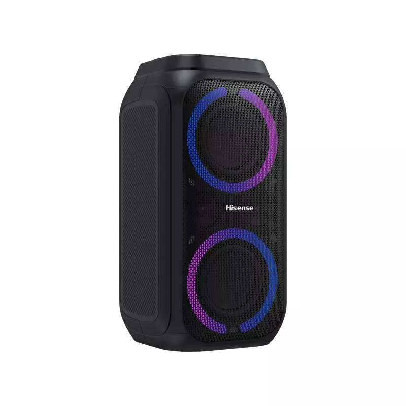 Kaasaskantav peokõlar HISENSE Party Rocker 160 — 160 W RMS, 2.0 kanalit, IPX4, must, 6,3 kg
