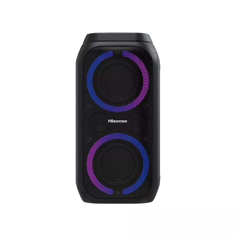 Kaasaskantav peokõlar HISENSE Party Rocker 160 — 160 W RMS, 2.0 kanalit, IPX4, must, 6,3 kg