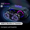 Kaasaskantav peokõlar HISENSE Party Rocker 160 — 160 W RMS, 2.0 kanalit, IPX4, must, 6,3 kg