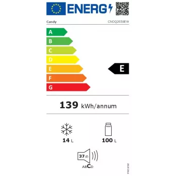 Candy CNOQ2S58EW kombikülmik Eraldiseisev 114 L E Valge