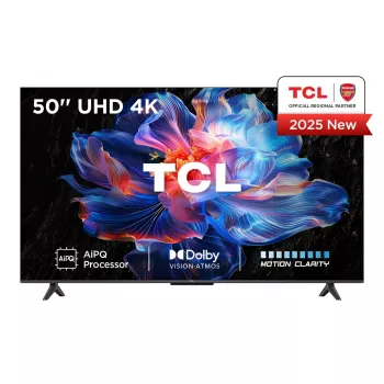 TV TCL 50 tolli V6C 4K Ultra HD (3840x2160), DLED, Google TV, Direct-LED, HDR10+, 3×HDMI 2.1, Bluetooth 5.4, Wi‑Fi 5