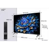 TCL T69C 43T69C TV 109,2 cm (43 tolli) 4K Ultra HD Smart TV Wi-Fi Must 350 cd/m²