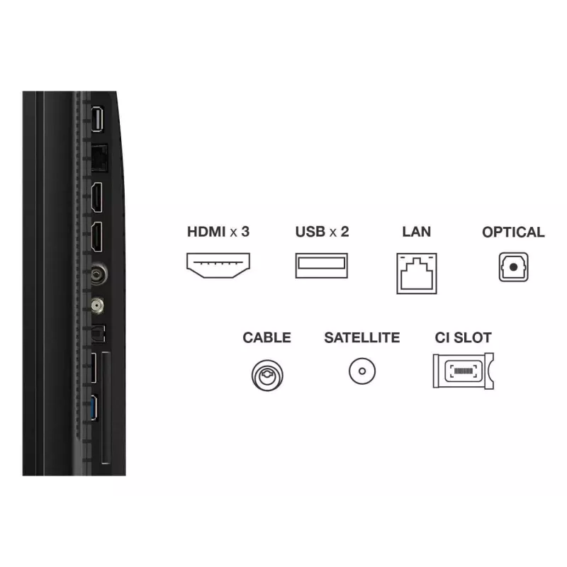 TCL T69C 43T69C TV 109,2 cm (43 tolli) 4K Ultra HD Smart TV Wi-Fi Must 350 cd/m²