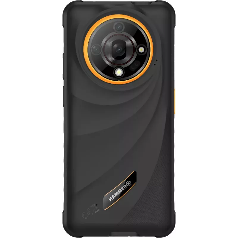 Hammer Iron 6 nutitelefon — 6,56-tolline IPS TFT, 128 GB, 6 GB muutmälu, Android 14, 4G, must