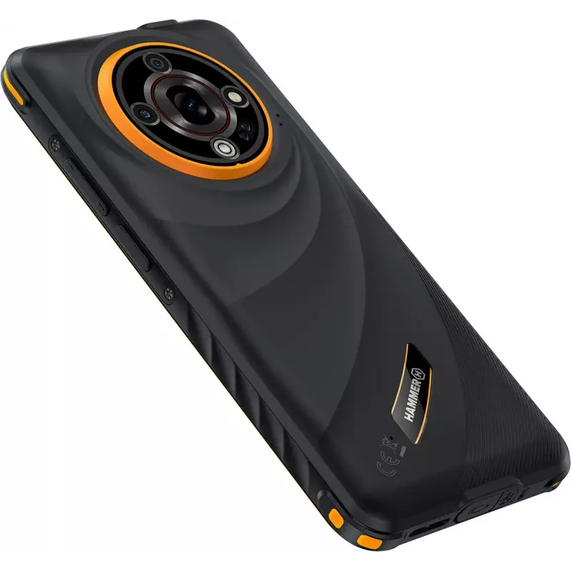 Hammer Iron 6 nutitelefon — 6,56-tolline IPS TFT, 128 GB, 6 GB muutmälu, Android 14, 4G, must