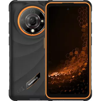 Hammer Iron 6 nutitelefon — 6,56-tolline IPS TFT, 128 GB, 6 GB muutmälu, Android 14, 4G, must