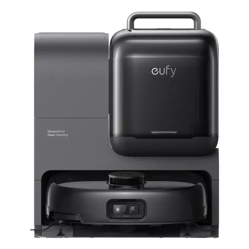 Robotolmuimeja ja mopi Eufy Omni E28 — 3 L tolm, 2,5 L vesi, 5200 mAh aku, must