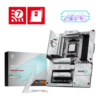 Emaplaat MSI B850 GAMING PLUS WIFI PZ — AMD B850, Socket AM5, ATX, DDR5, 4x DIMM, 3x M.2, Wi‑Fi, Bluetooth
