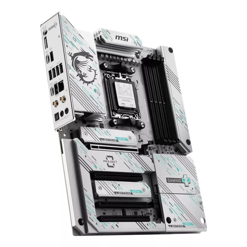 Emaplaat MSI B850 GAMING PLUS WIFI PZ — AMD B850, Socket AM5, ATX, DDR5, 4x DIMM, 3x M.2, Wi‑Fi, Bluetooth