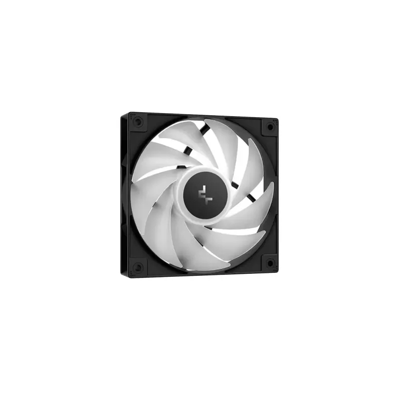 CPU õhkjahuti DeepCool AG500 BK ARGB V2 — tornjahuti Inteli ja AMD pesadele, virnastatud ribidega jahutusradiaator, ARGB-valgustus