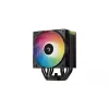 CPU õhkjahuti DeepCool AG500 BK ARGB V2 — tornjahuti Inteli ja AMD pesadele, virnastatud ribidega jahutusradiaator, ARGB-valgustus