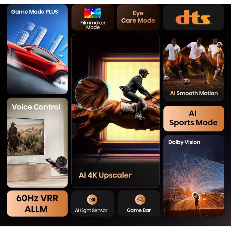 Hisense 85A6Q TV 2,16 m (85 tolli) 4K Ultra HD nutiteleviisor Wi-Fi must 400 cd/m²