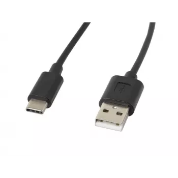 USB-kaabel LANBERG CA-USBO-10CC-0018-BK USB 2.0, USB A (isane) USB C-le (isane), 1,8 m, must