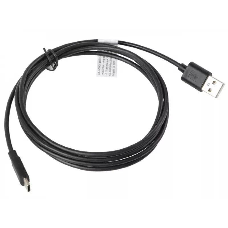 USB-kaabel LANBERG CA-USBO-10CC-0018-BK USB 2.0, USB A (isane) USB C-le (isane), 1,8 m, must