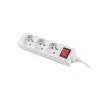 Lanberg PS1-03E-0150-W toitepikendus 1,5 m 3 vahelduvvoolu pistikupesa siseruumidesse valge