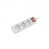 Lanberg PS1-03E-0150-W toitepikendus 1,5 m 3 vahelduvvoolu pistikupesa siseruumidesse valge
