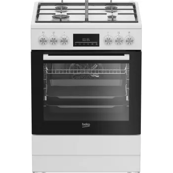 Vabaltseisev pliit Beko FBM62330GWDTN elektri-gaas must valge 72L A